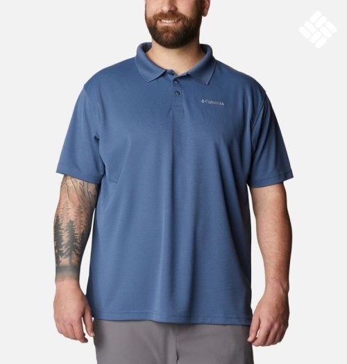 Columbia Utilizer Polo T Skjorte Herre Marineblå | Plus Size 07483U